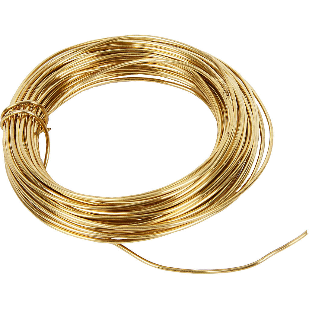 Alambre de latón 100 g — 10 m (1 rollo)