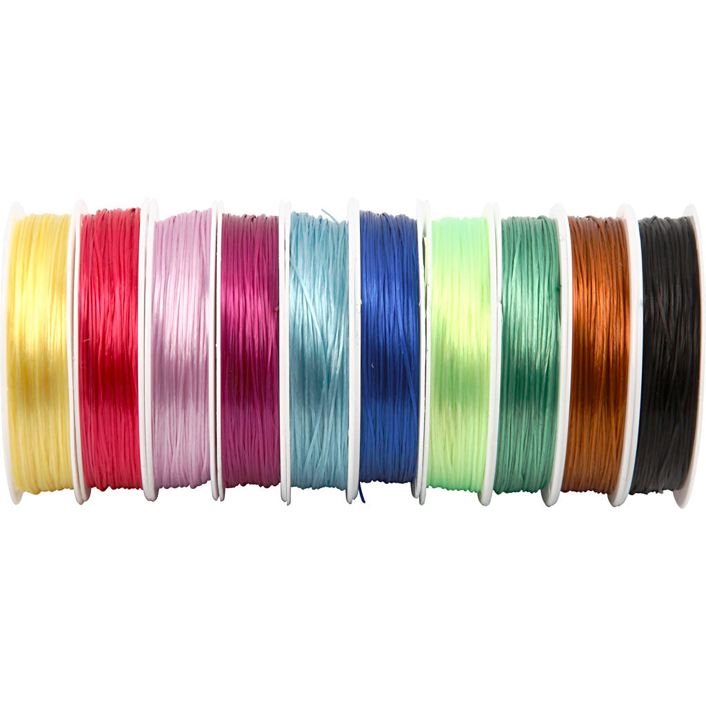 Cordón elástico colores surtidos — 10x25 m (1 pack)