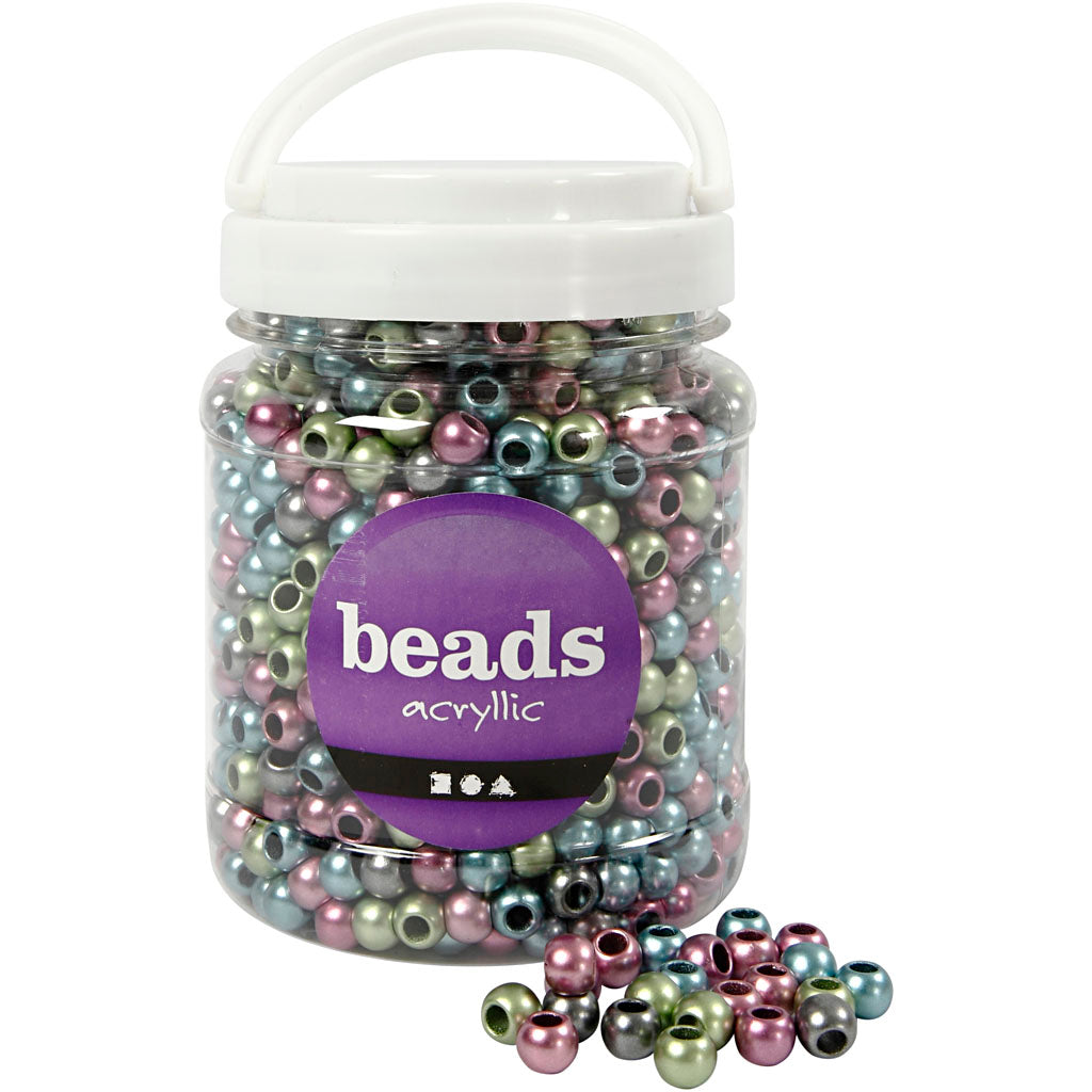 Cuentas pony 4 mm 380 g 700 ml