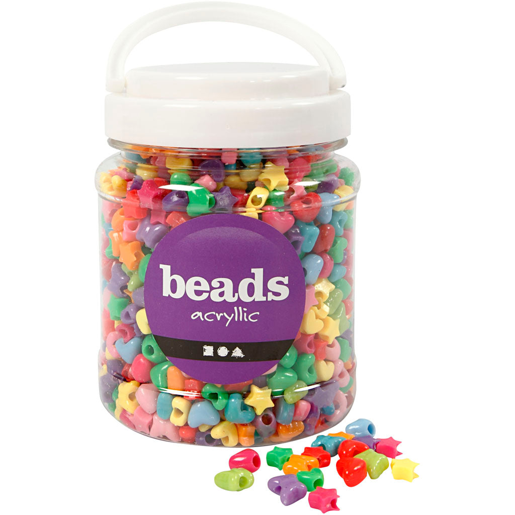 Cuentas novedosas colores surtidos 3.5 mm 400 g 700 ml