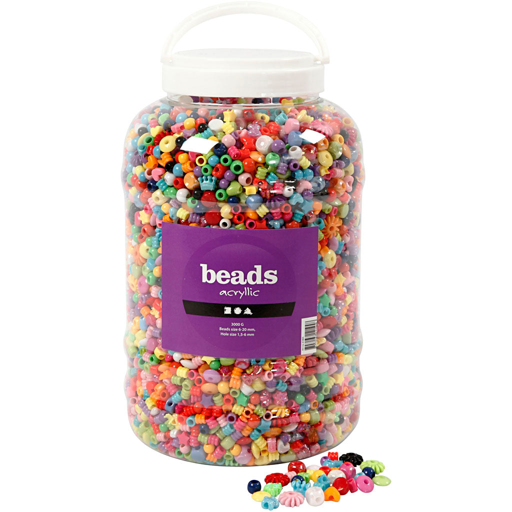 Cubo de cuentas de plástico 3000 g 5700 ml