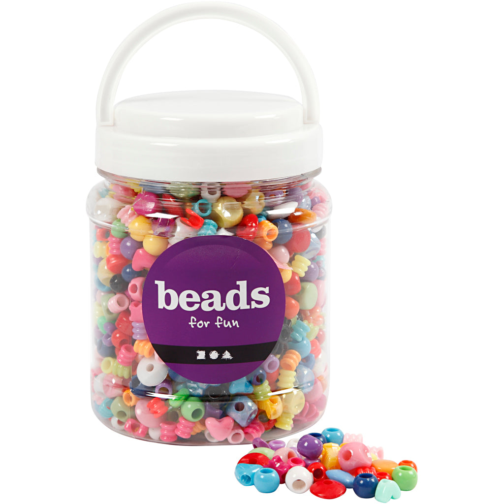 Cuentas de plástico 390 g 700 ml