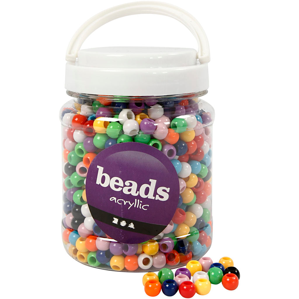 Cuentas pony colores surtidos 4.5 mm 430 g 700 ml