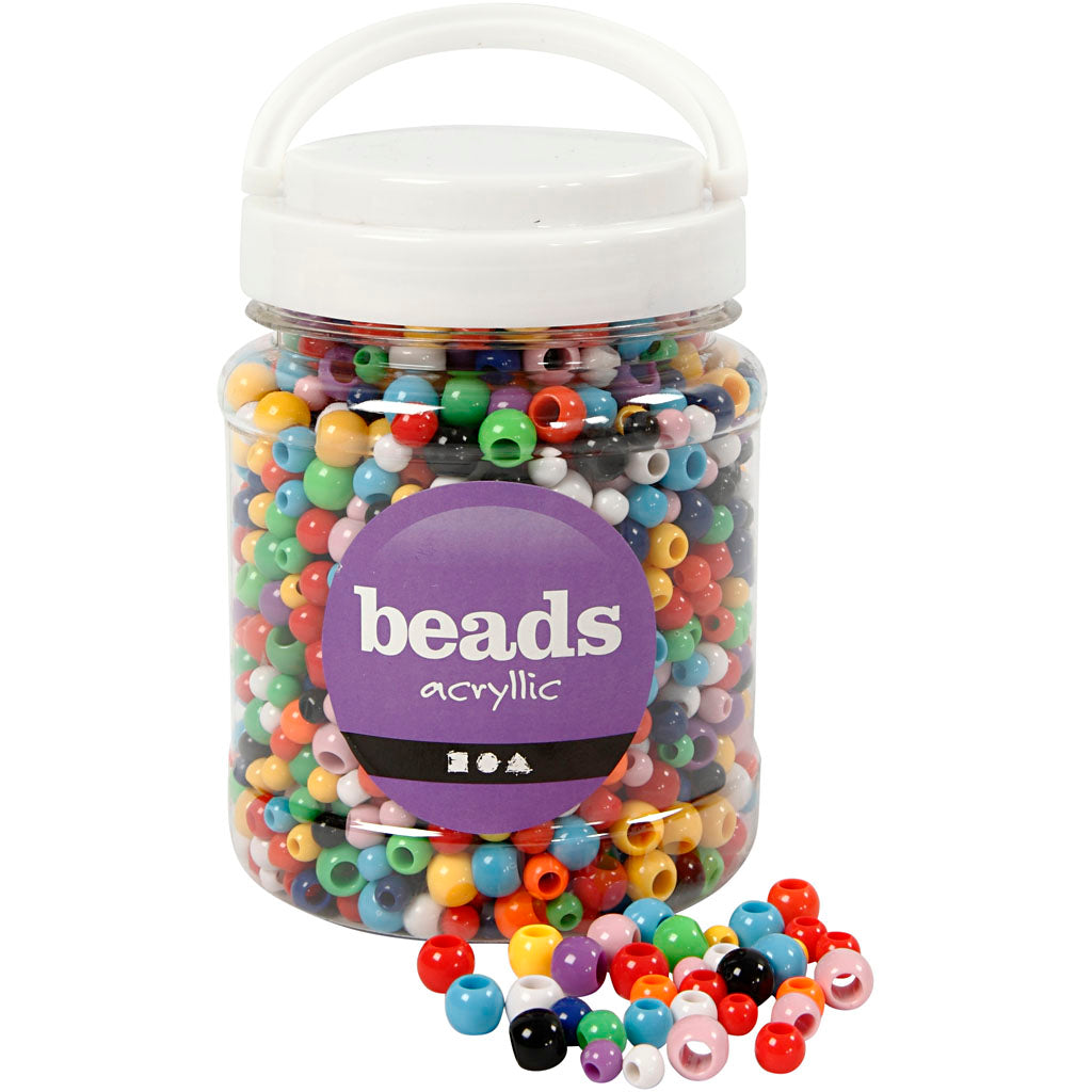 Cuentas pony colores surtidos 430 g 700 ml