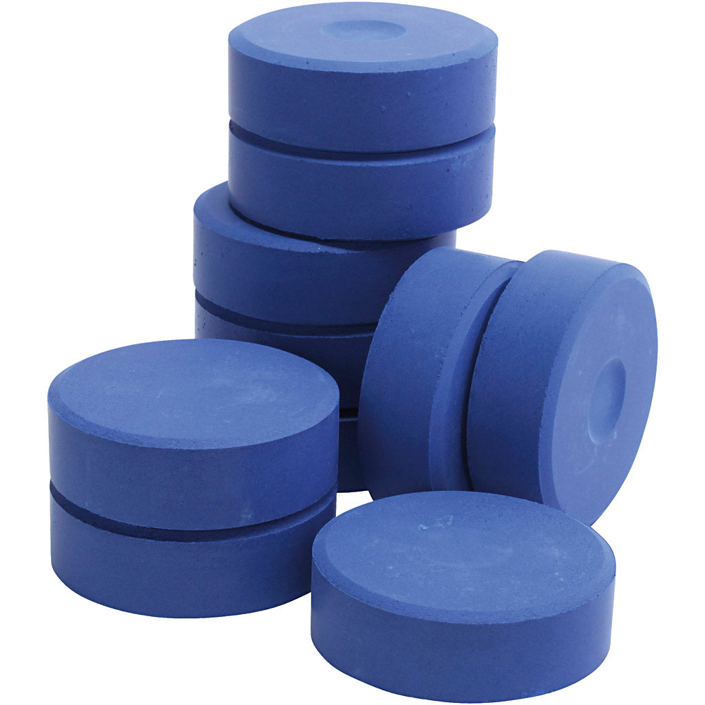 Acuarela témpera azul ⌀ 57 mm — 10 ud (1 pack)
