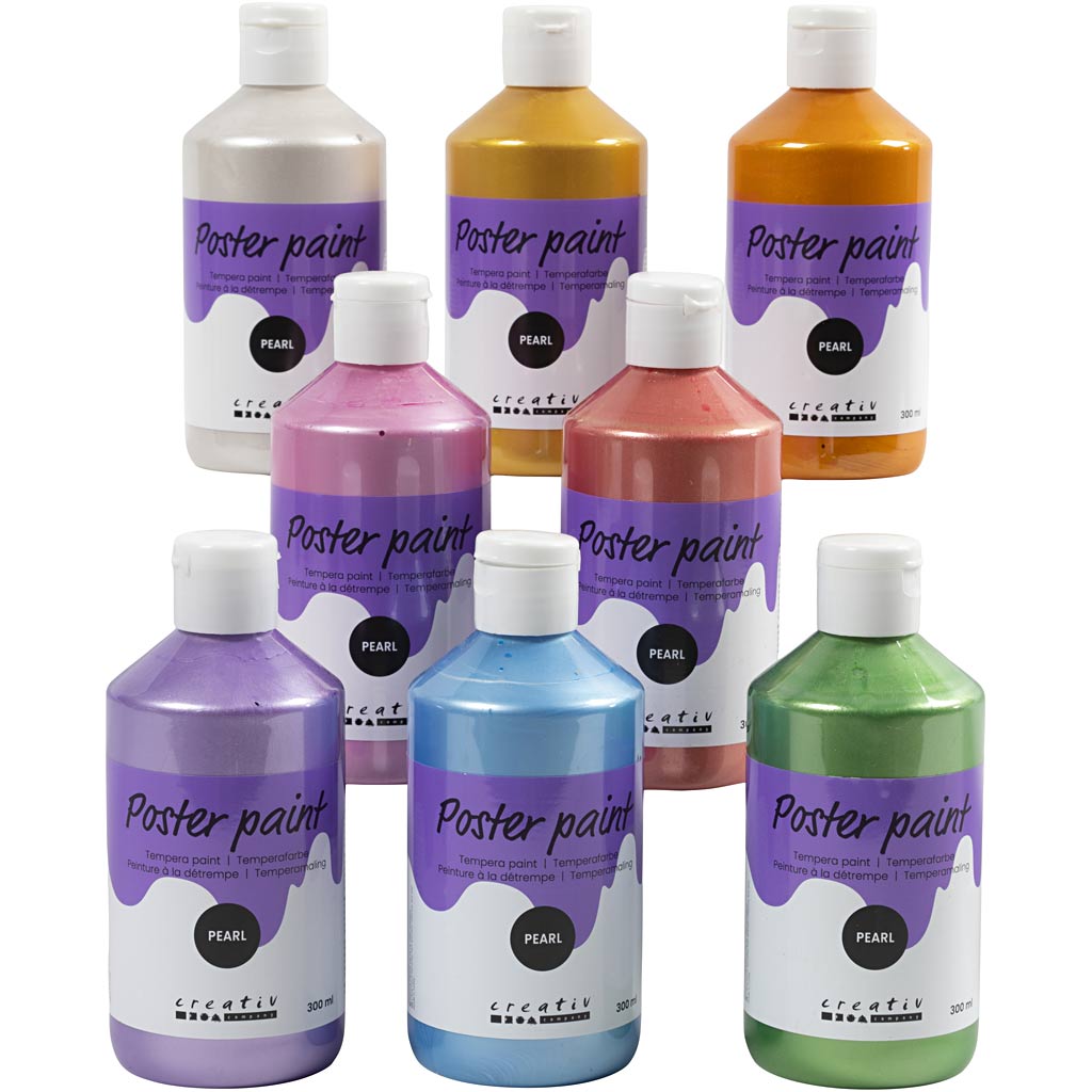 Pintura póster perlada colores surtidos 300 ml