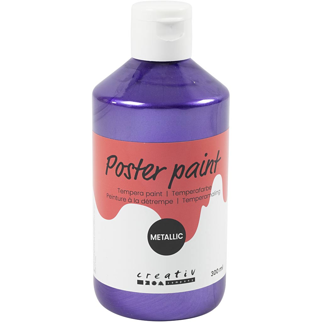 Pintura póster metalizada morado 300 ml