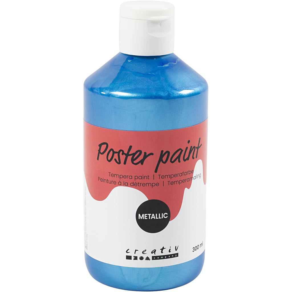 Pintura póster metalizada azul 300 ml