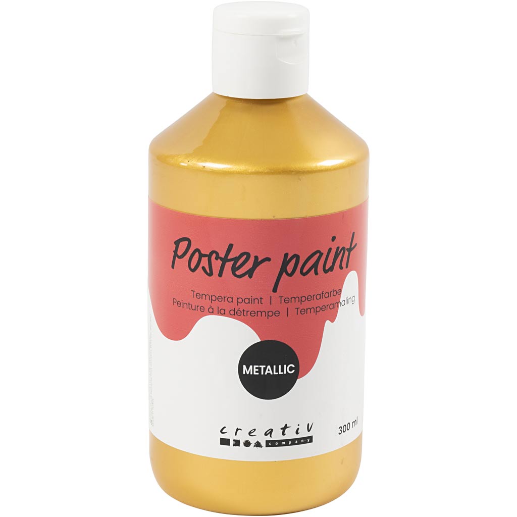 Pintura póster metalizada dorado 300 ml