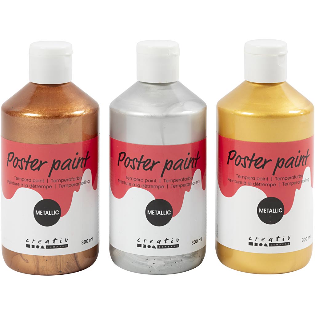 Pintura póster metalizada colores surtidos 300 ml