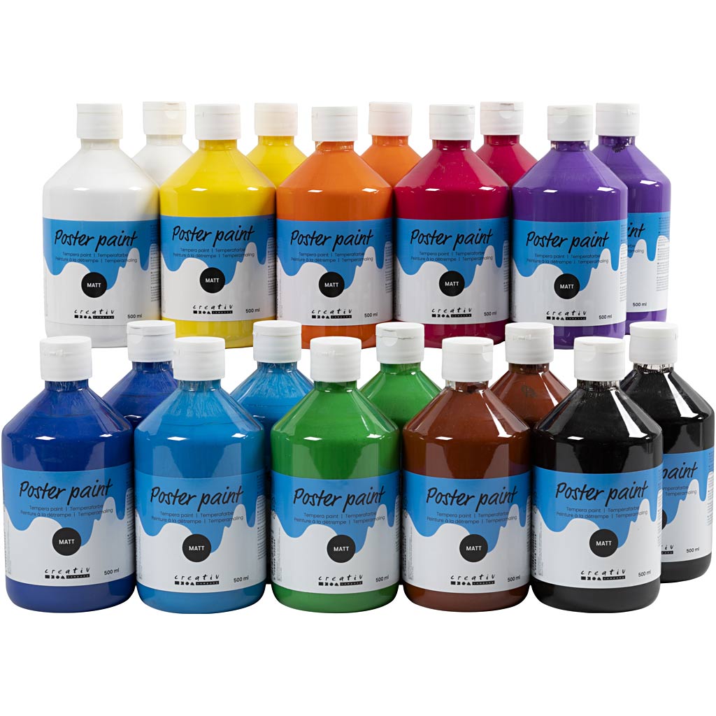 Pintura póster mate colores surtidos 500 ml