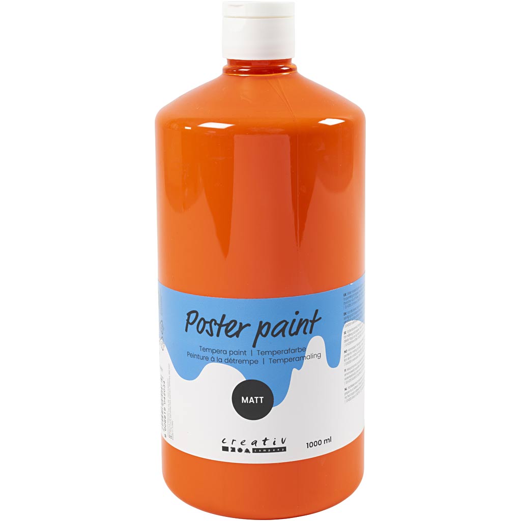 Pintura póster mate naranja 1000 ml