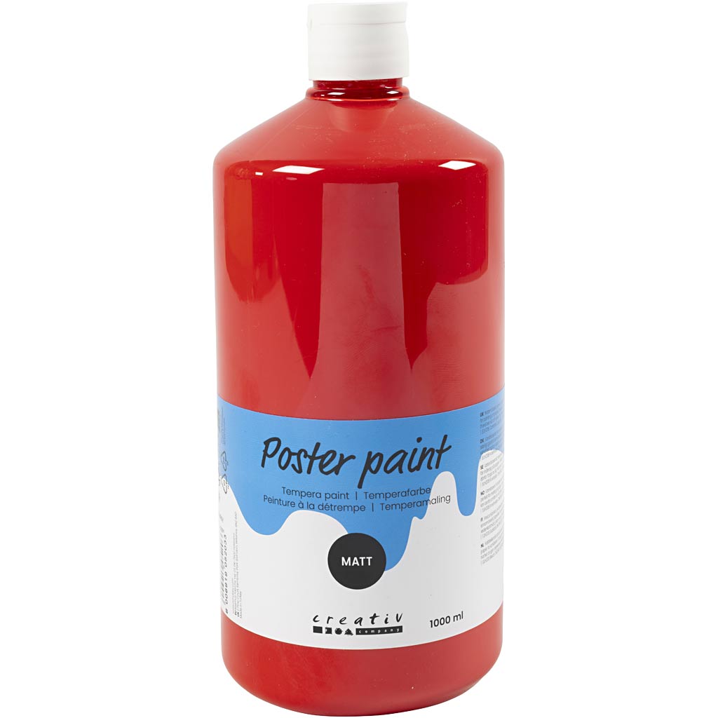 Pintura póster mate rojo 1000 ml