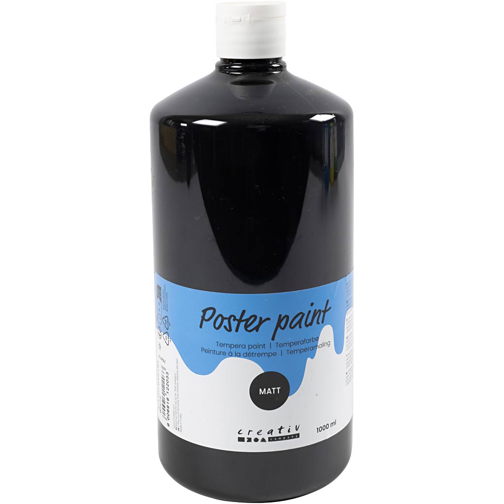 Pintura póster mate negro 1000 ml