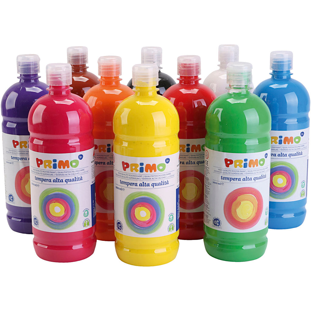 Pintura témpera mate colores surtidos 1000 ml