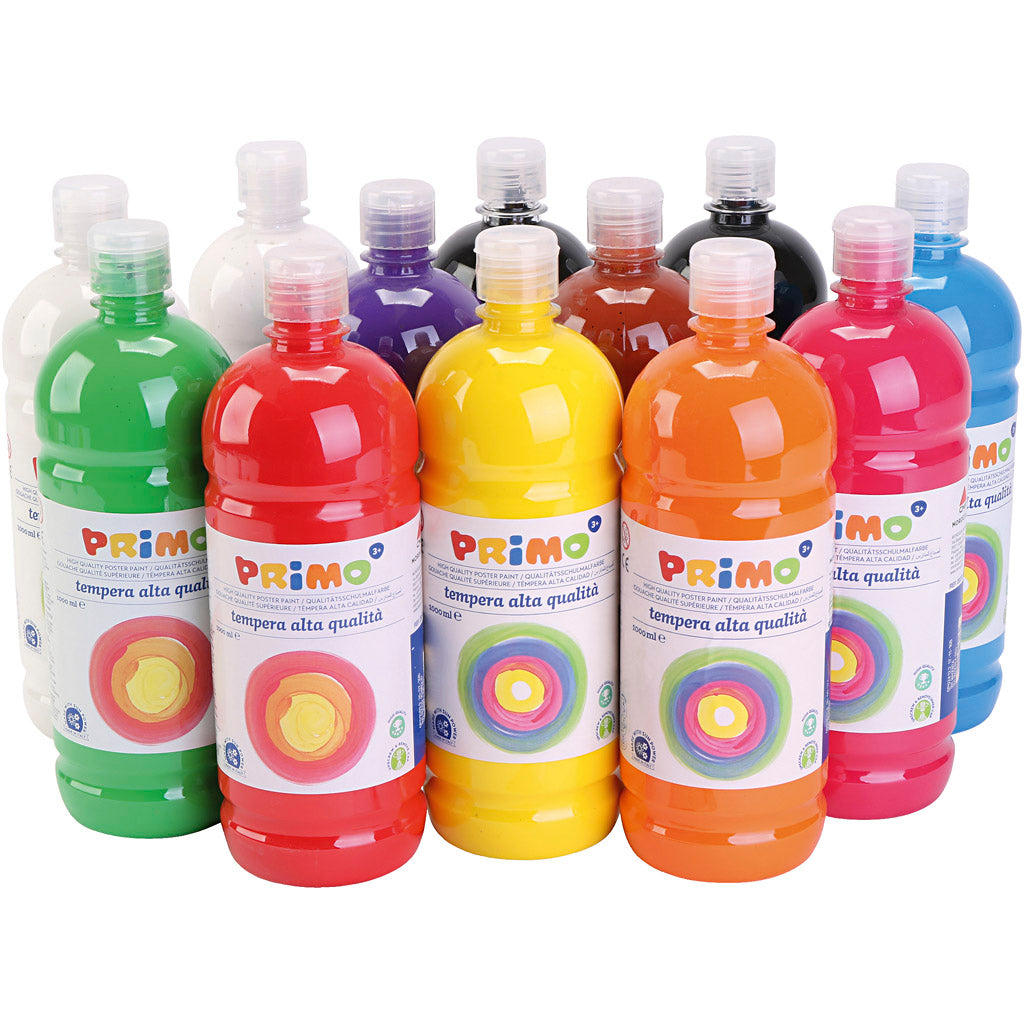 Pintura témpera mate colores surtidos 1000 ml