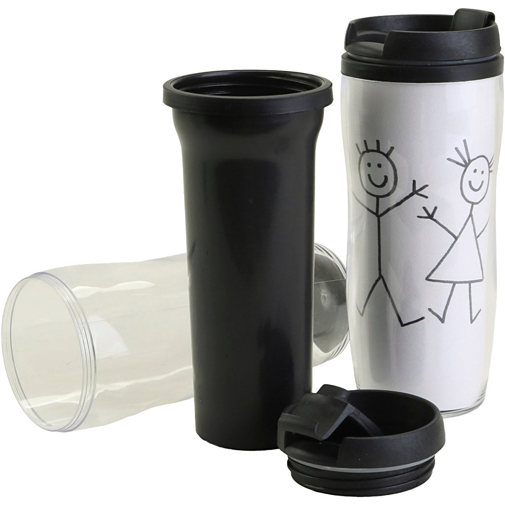 Taza térmica con tapa ⌀ 7 cm — 12 ud (1 pack)