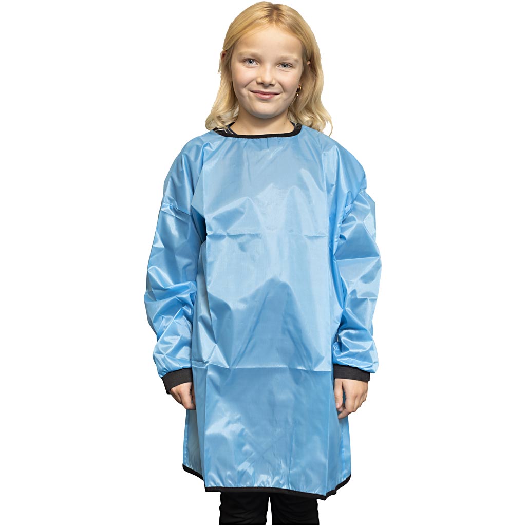 Bata de pintor turquesa L: 75 cm — 1 ud