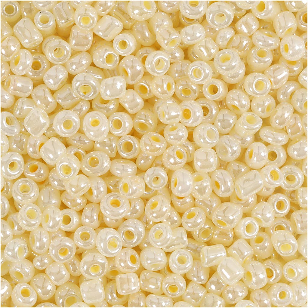 Mostacillas rocalla marfil ⌀ 3 mm 500 g