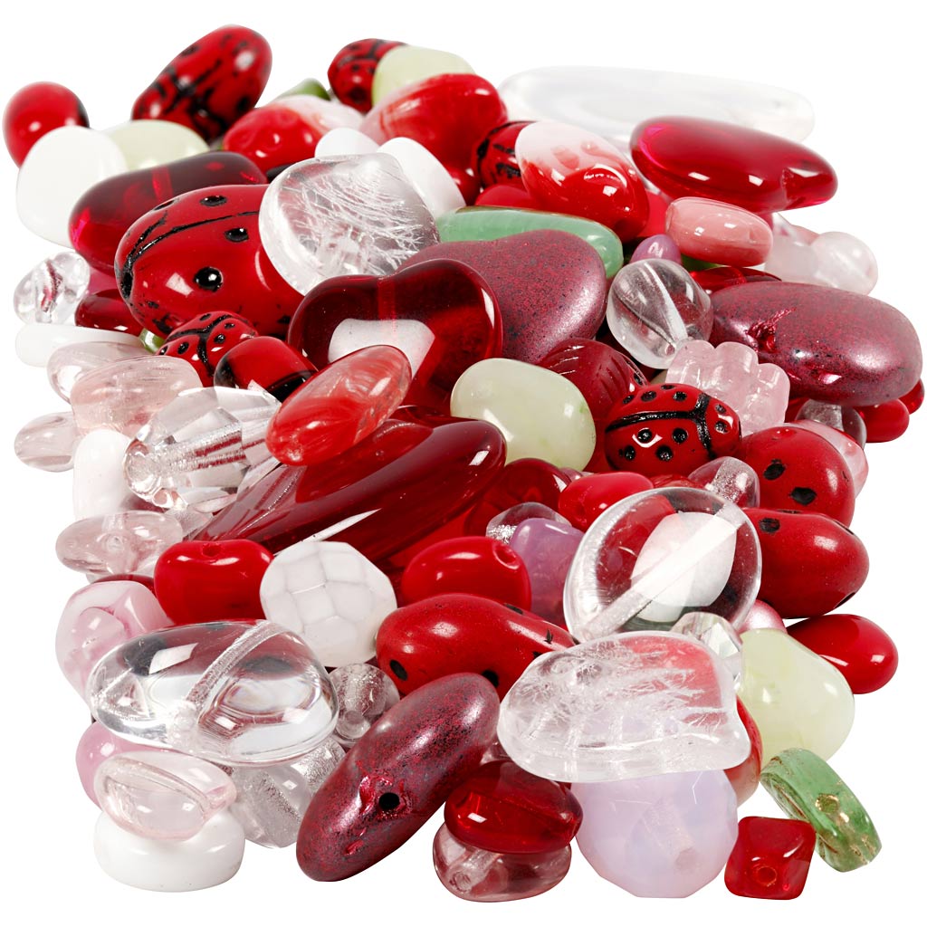 Cuentas de cristal colores surtidos 350 g
