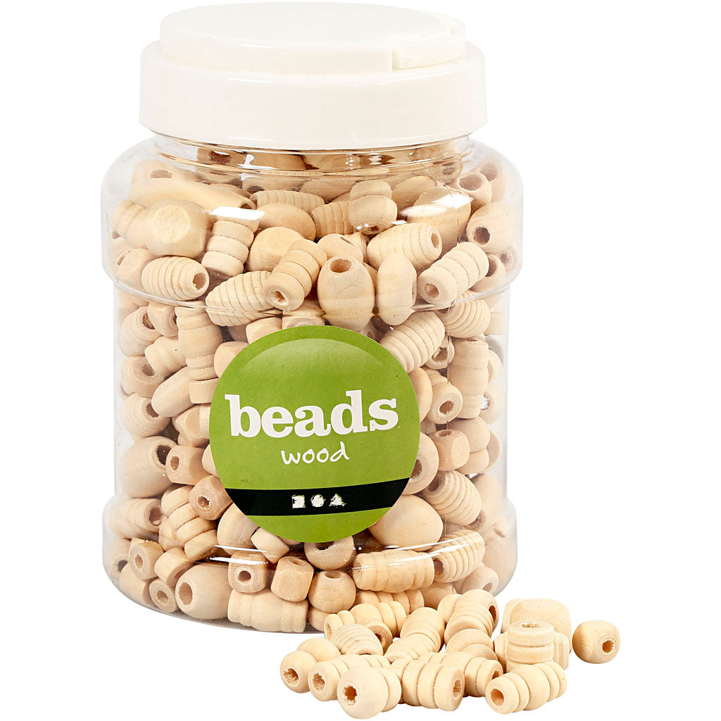 Cuentas de madera 175 g 400 ml