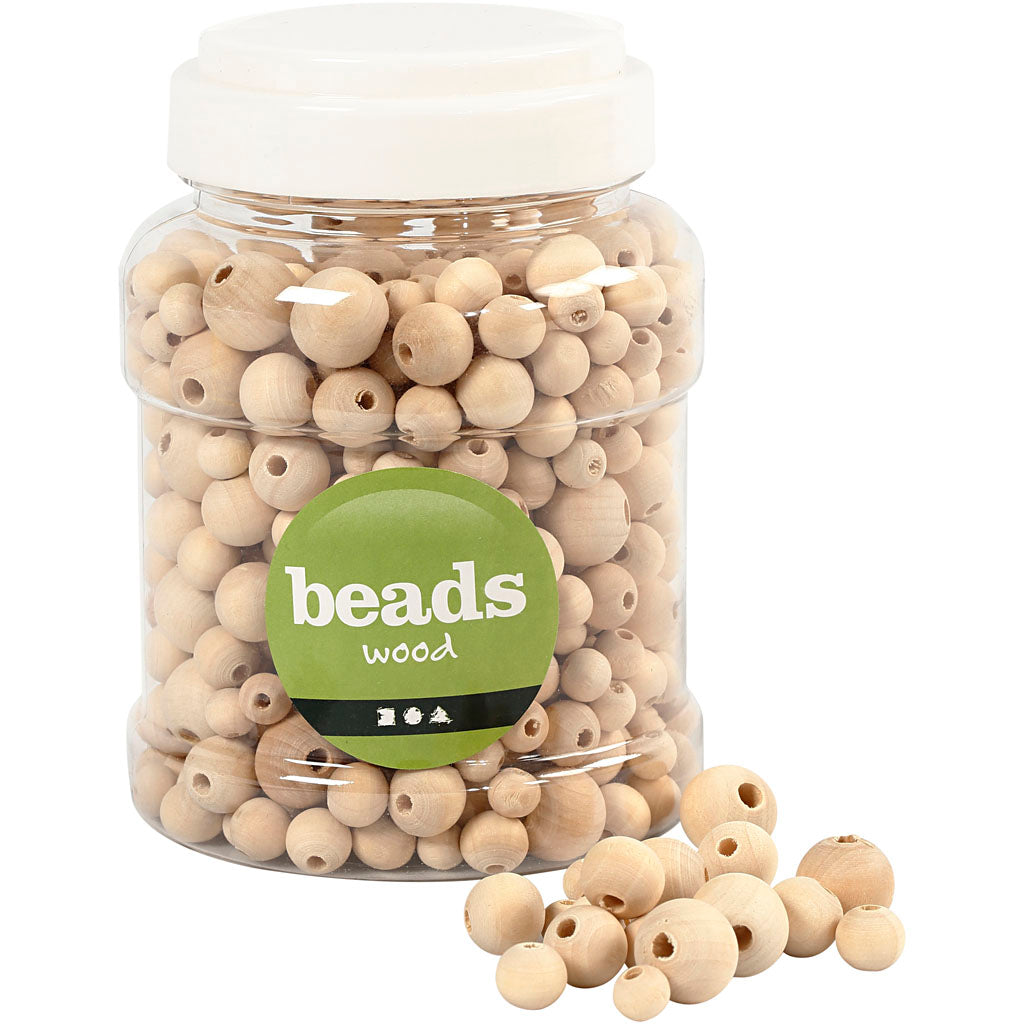Cuentas de madera 175 g 400 ml