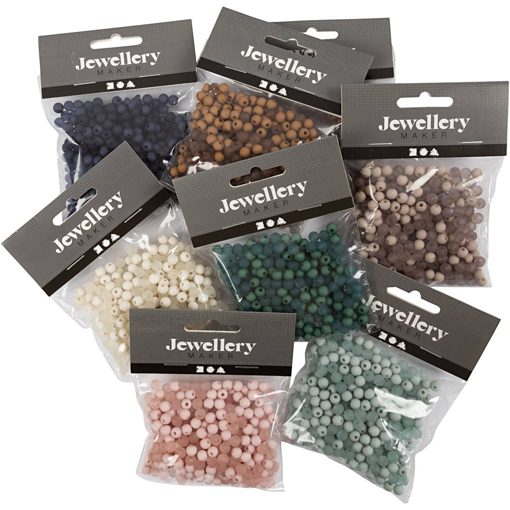 Cuentas de plástico colores surtidos 1.5 mm 40 g