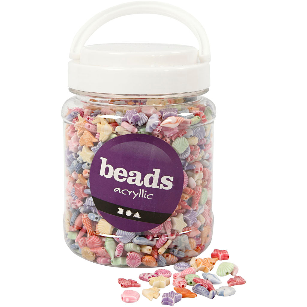 Cuentas pastel 1.2 mm 500 g 700 ml