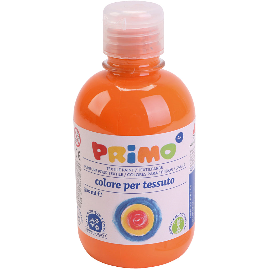 Pintura textil naranja 300 ml