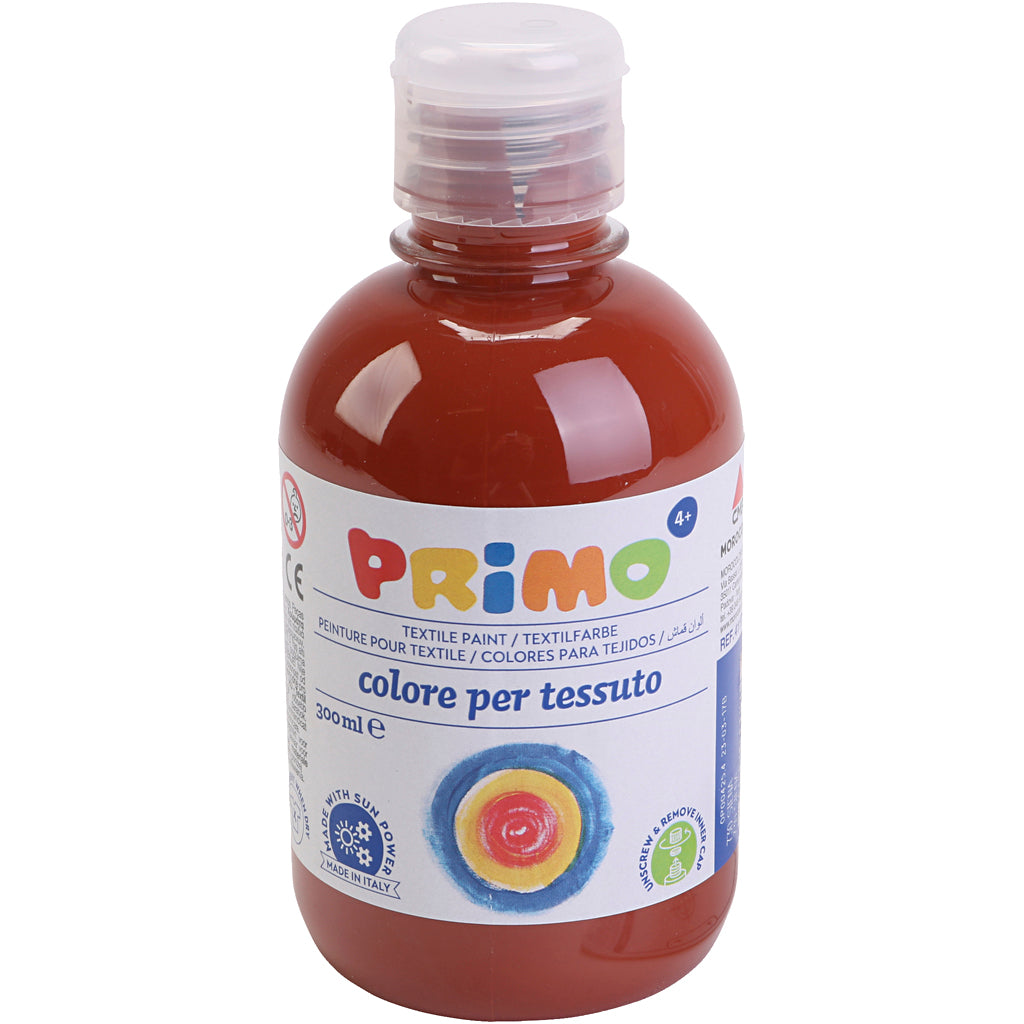 Pintura textil marrón 300 ml