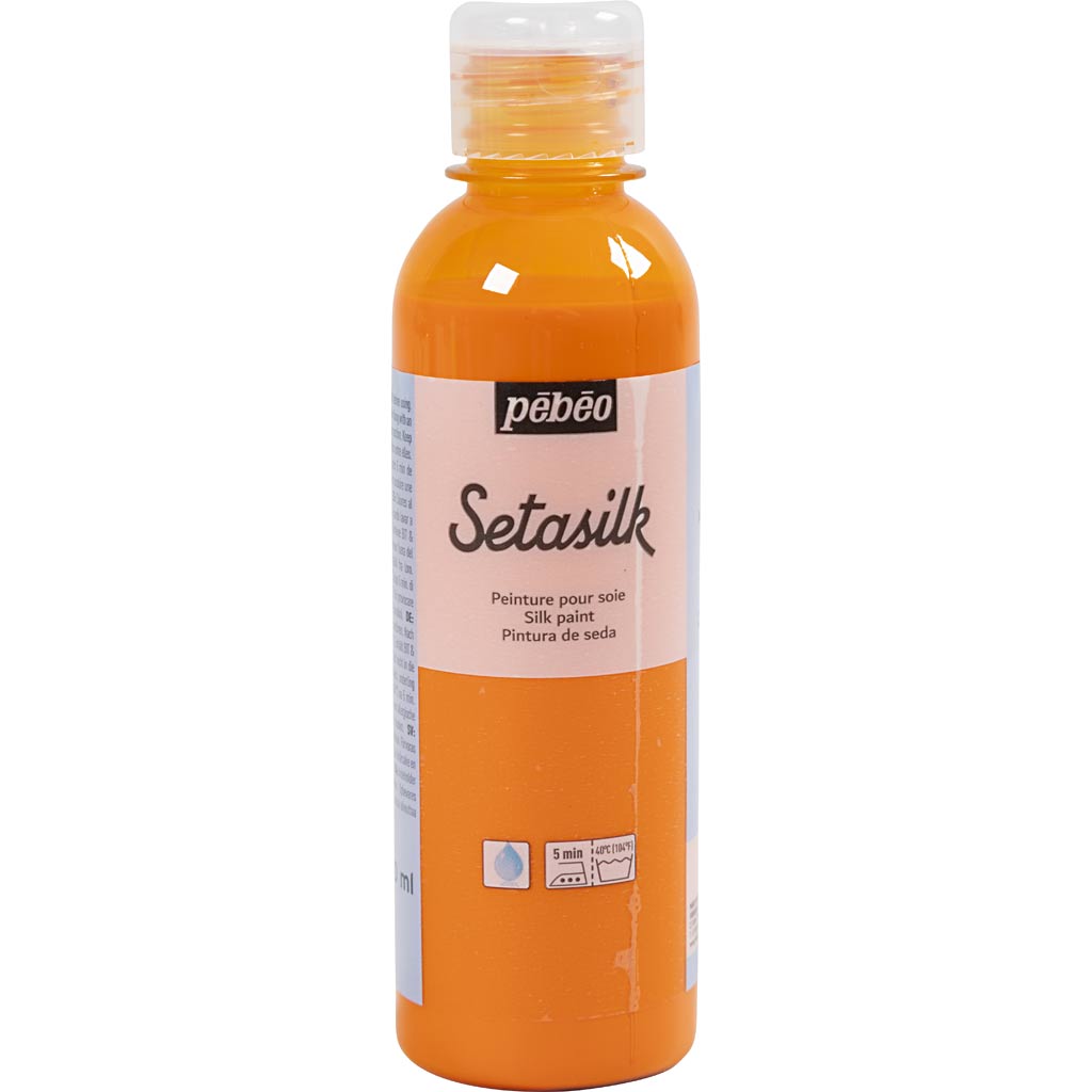 Pintura para seda Textil naranja 250 ml