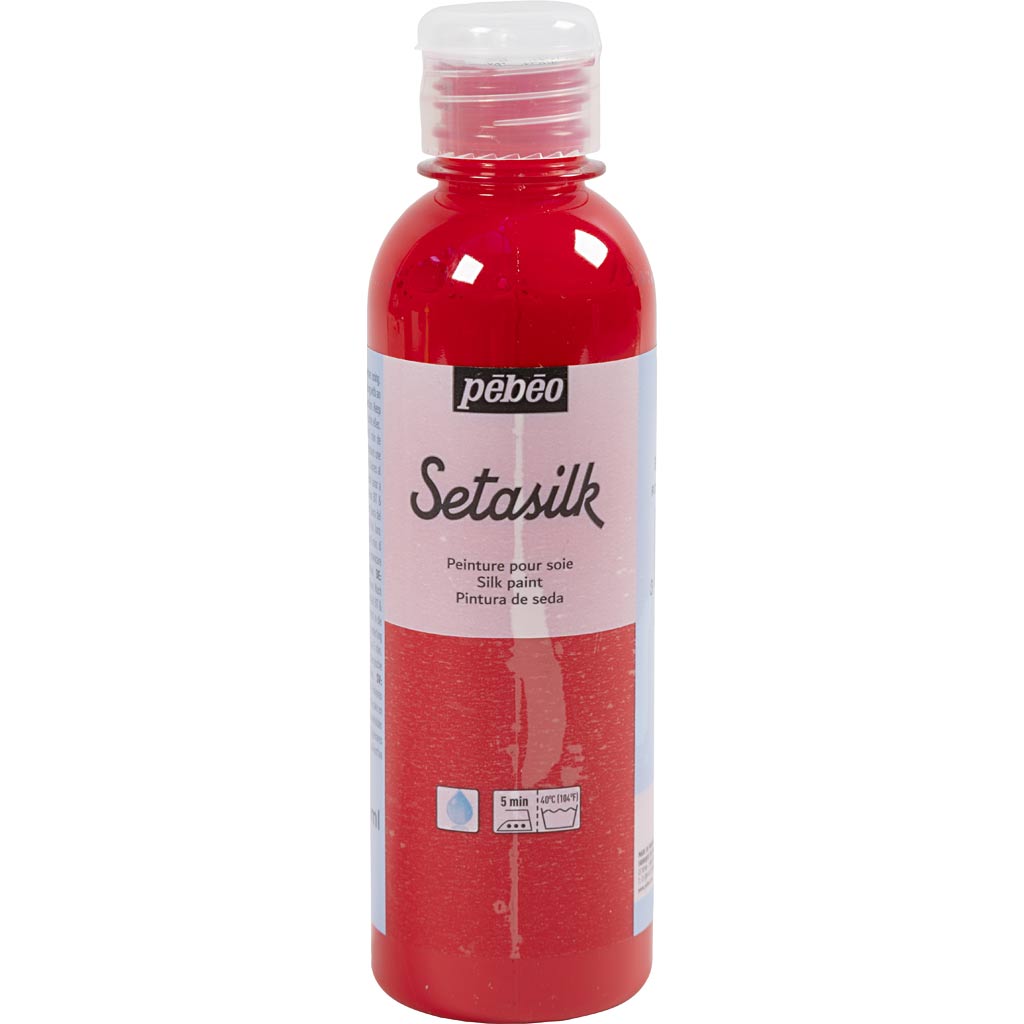Pintura para seda Textil rojo 250 ml