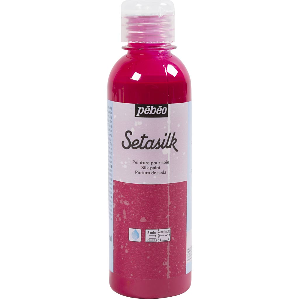Pintura para seda Textil rosa oscuro 250 ml