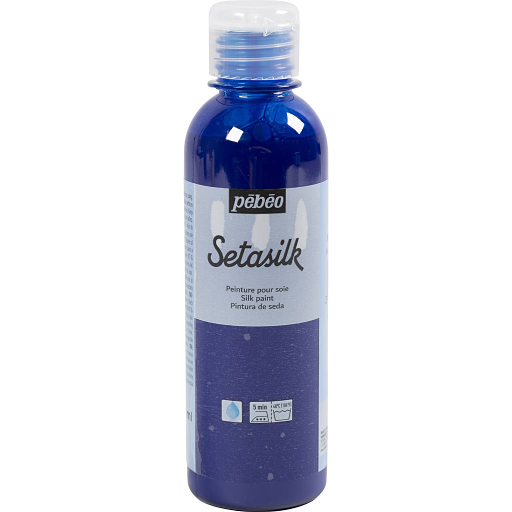 Pintura para seda Textil azul real 250 ml