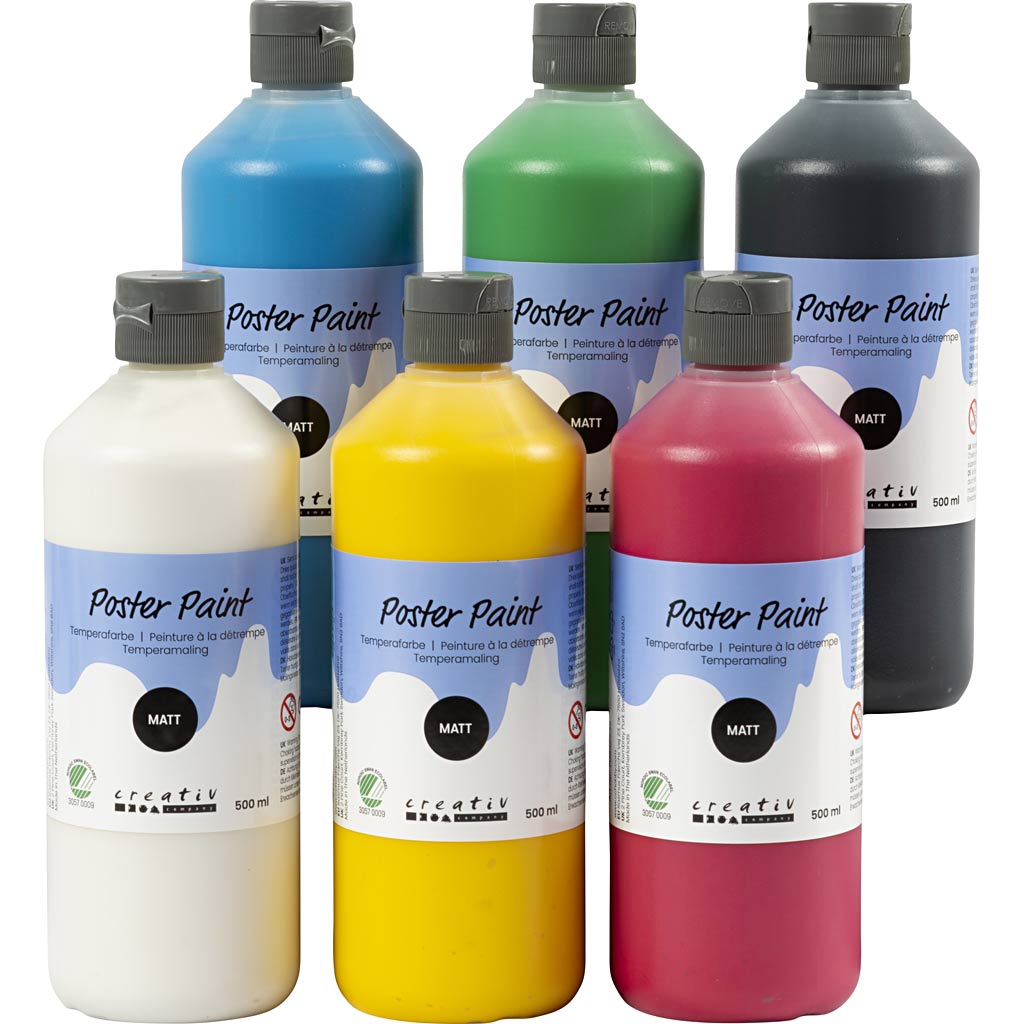 Pintura póster colores surtidos 500 ml