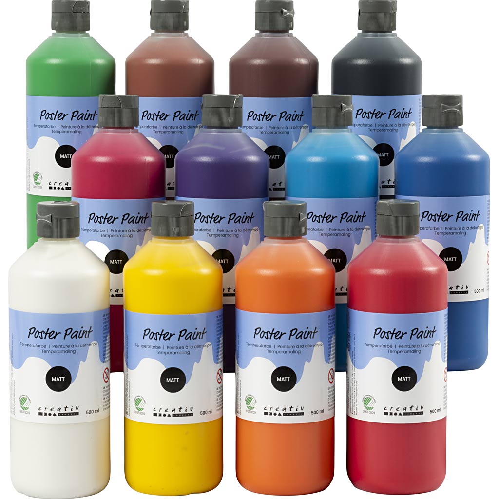 Pintura póster colores surtidos 500 ml