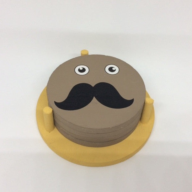 Posavasos de madera 4 bases