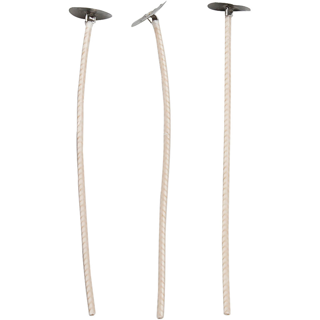 Mechas para velas en contenedor L: 10 cm — 50 ud (1 pack)