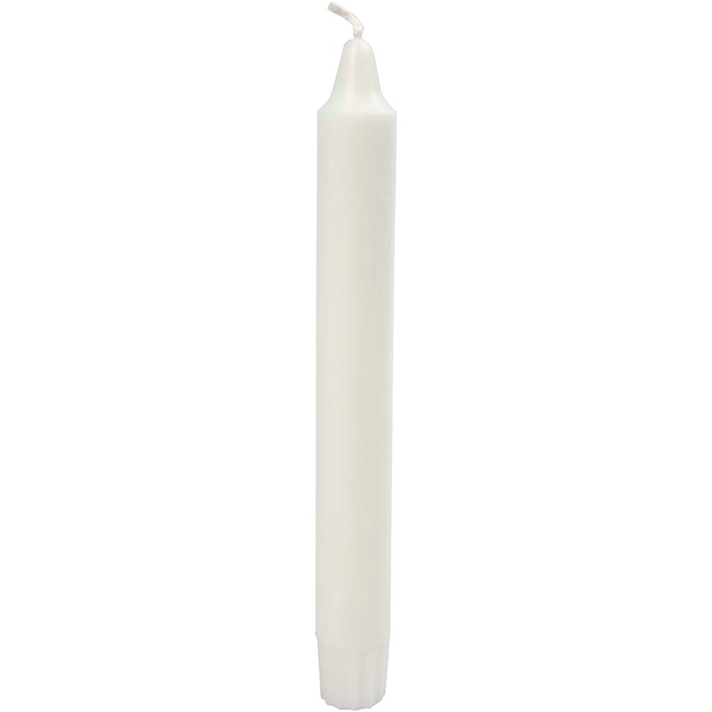 Velas cónicas blanco ⌀ 23 mm — 30 ud (1 pack)