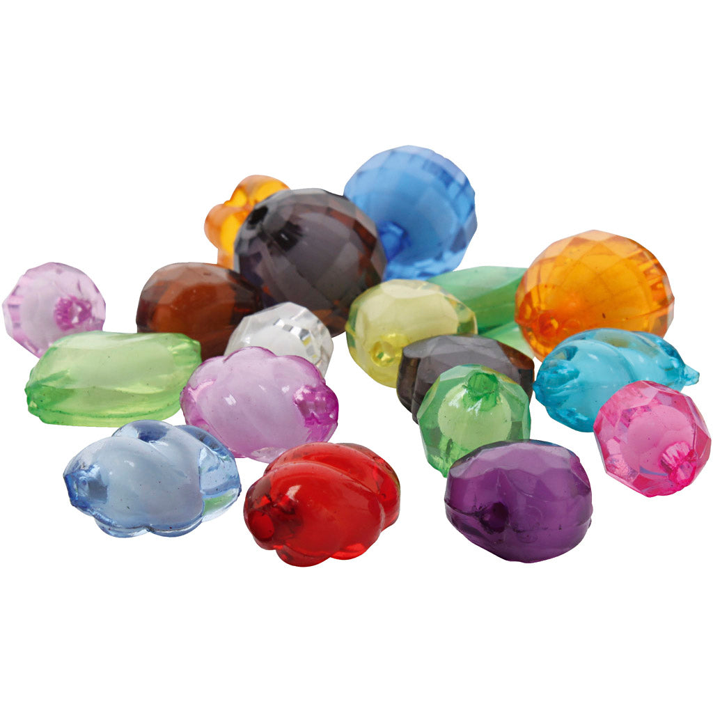 Cuentas acrílicas facetadas colores surtidos 1000 g