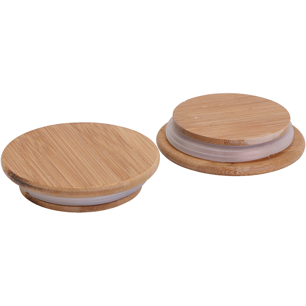 Tapa de madera con junta ⌀ 9 cm — 12 ud (1 pack)