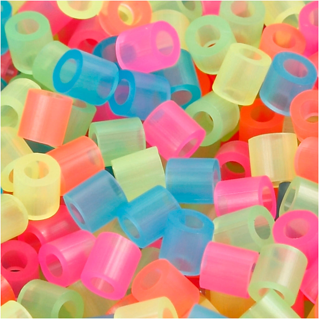 Cuentas fusibles Hama/Nabbi neón 5x5 mm — 30000 ud (1 pack)