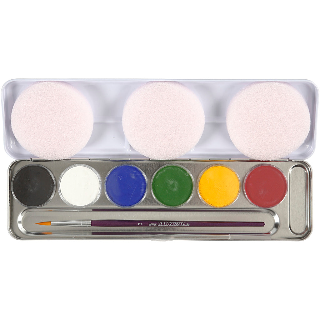 Maquillaje facial al agua colores surtidos