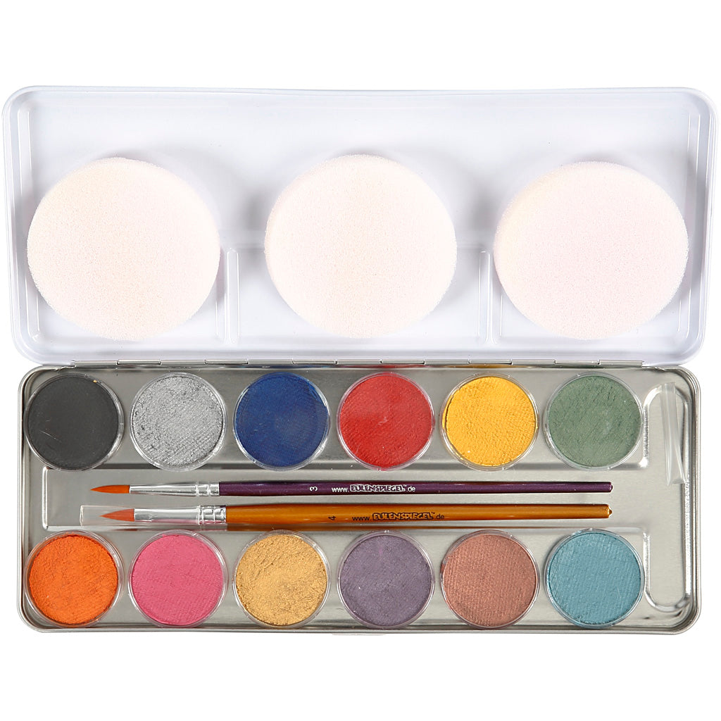 Maquillaje facial al agua blanco