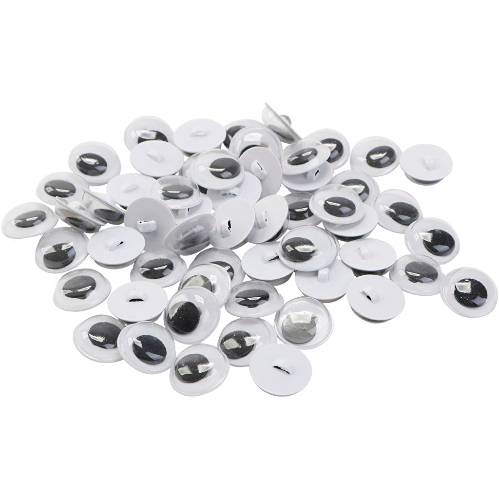 Ojos móviles 10 mm — 100 ud (1 pack)