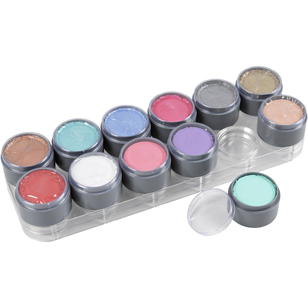 Paleta de maquillaje al agua colores surtidos 15 ml
