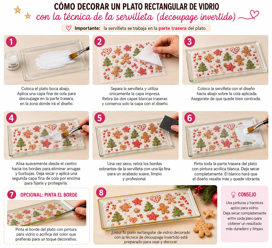Plato de cristal 27x13 cm — 12 ud (1 pack)