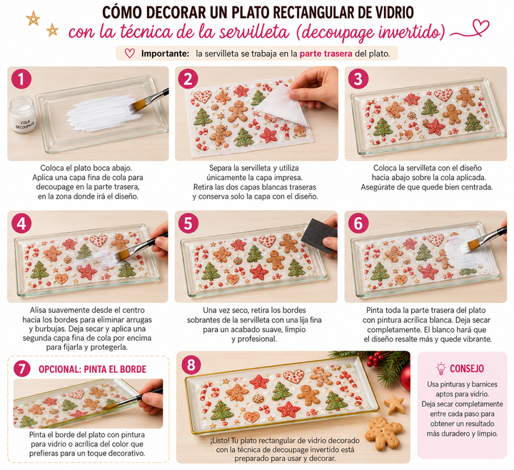 Plato de cristal 27x13 cm — 12 ud (1 pack)