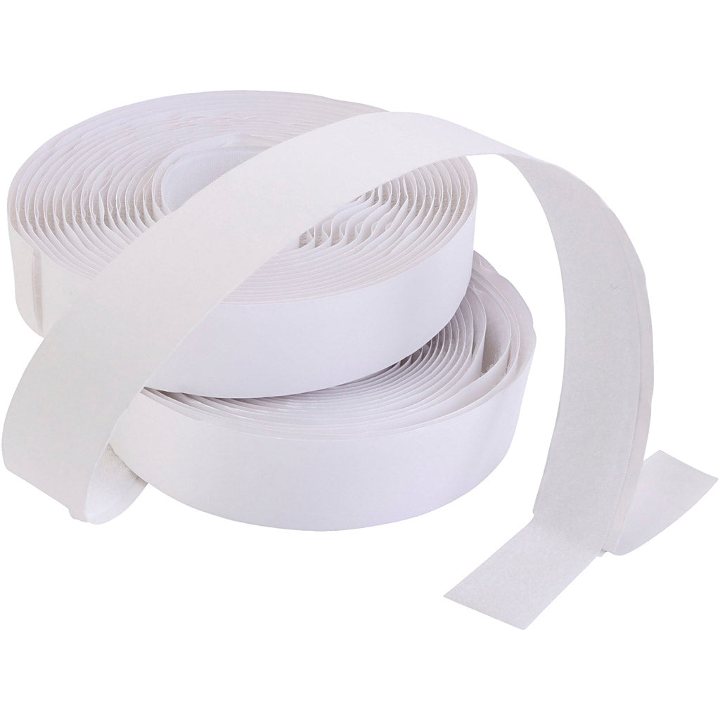 Velcro adhesivo blanco — 25 m (1 pack)