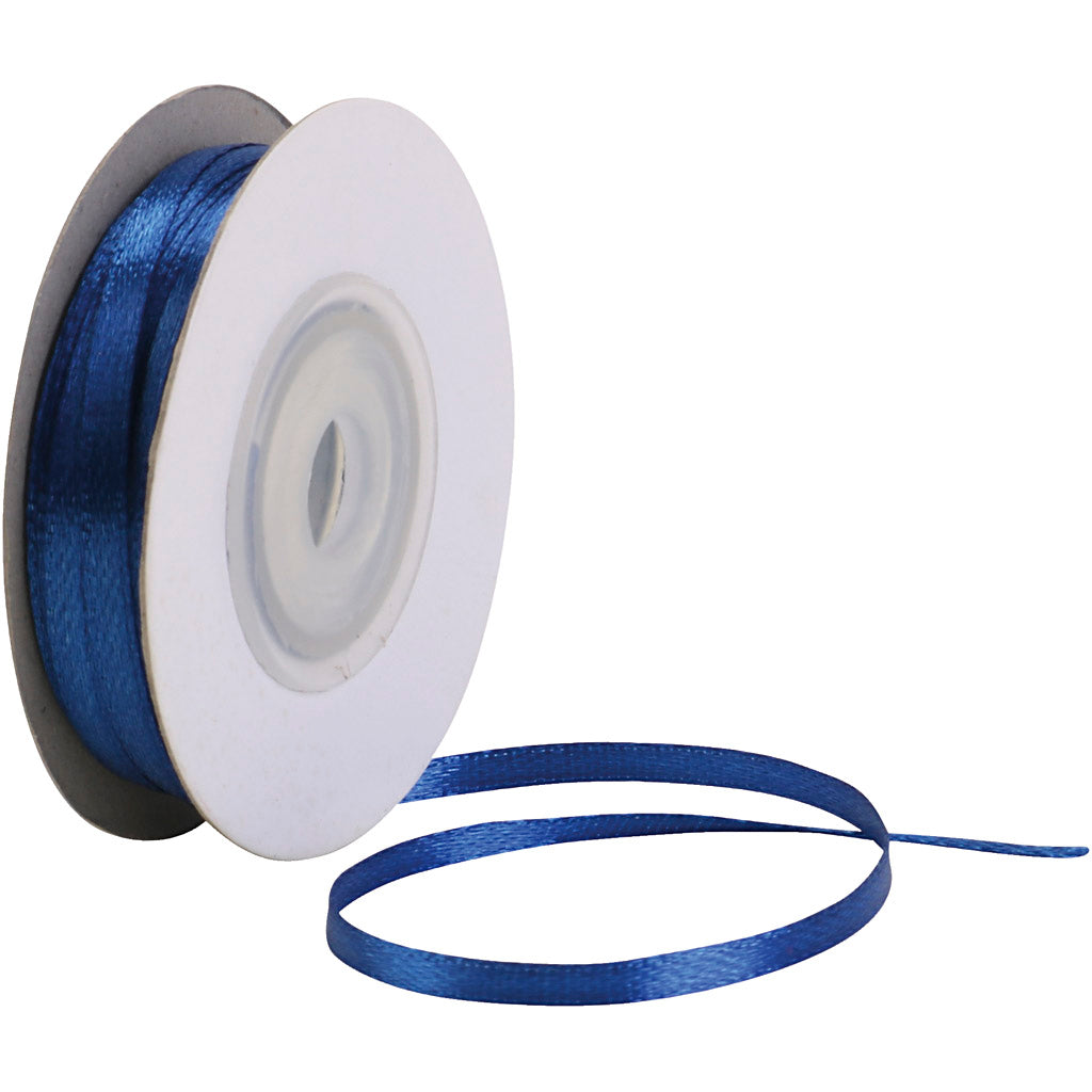Cinta de satén azul real — 30 m (1 rollo)
